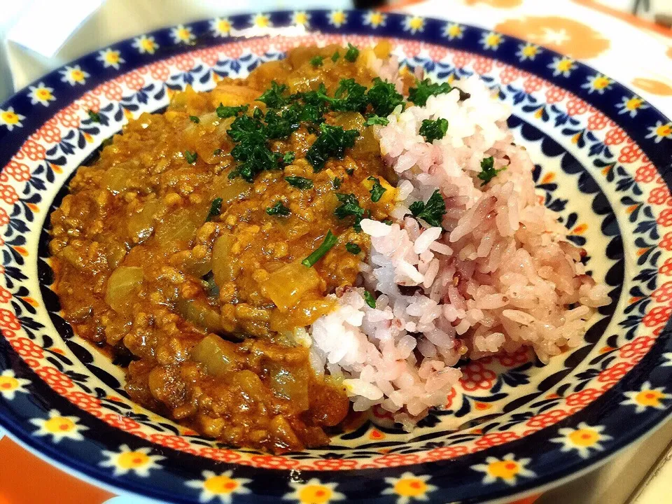 ミンチたっぶりキーマカレー٩(๑❛ᴗ❛๑)۶|のりんぱさん