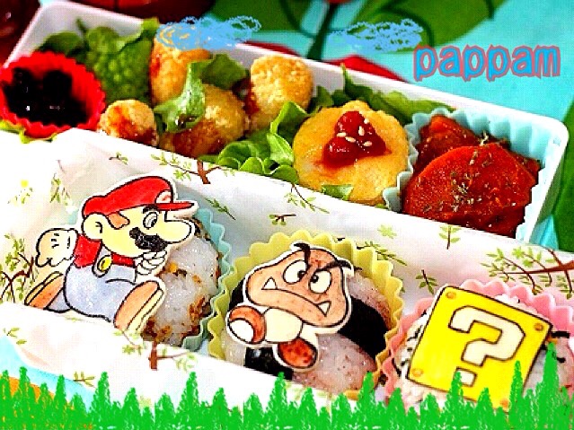 お兄ちゃん用キャラ弁 スーパーマリオブラザーズ マリオ弁当 ぱっぱむ Snapdish スナップディッシュ Id Vcadoa