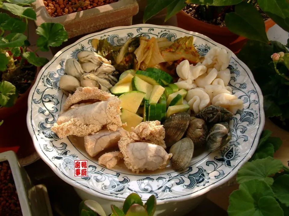 海鲜大酱汤。。。bean paste stew with seafood 2|steven z.y.さん