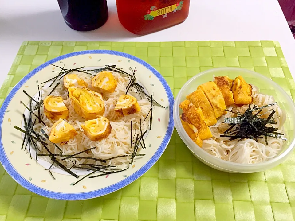 おきめし＆自分弁当
ぶっかけそーめん|cocoaさん