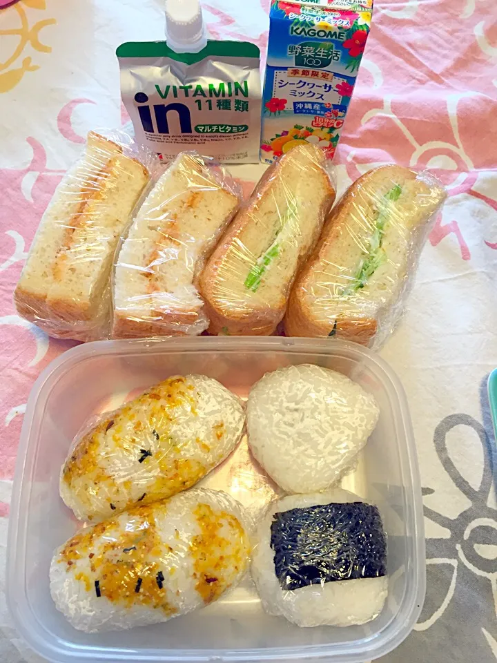 Snapdishの料理写真:昨日の試合お弁当(*Θ∀Θ)σ|さくたえさん