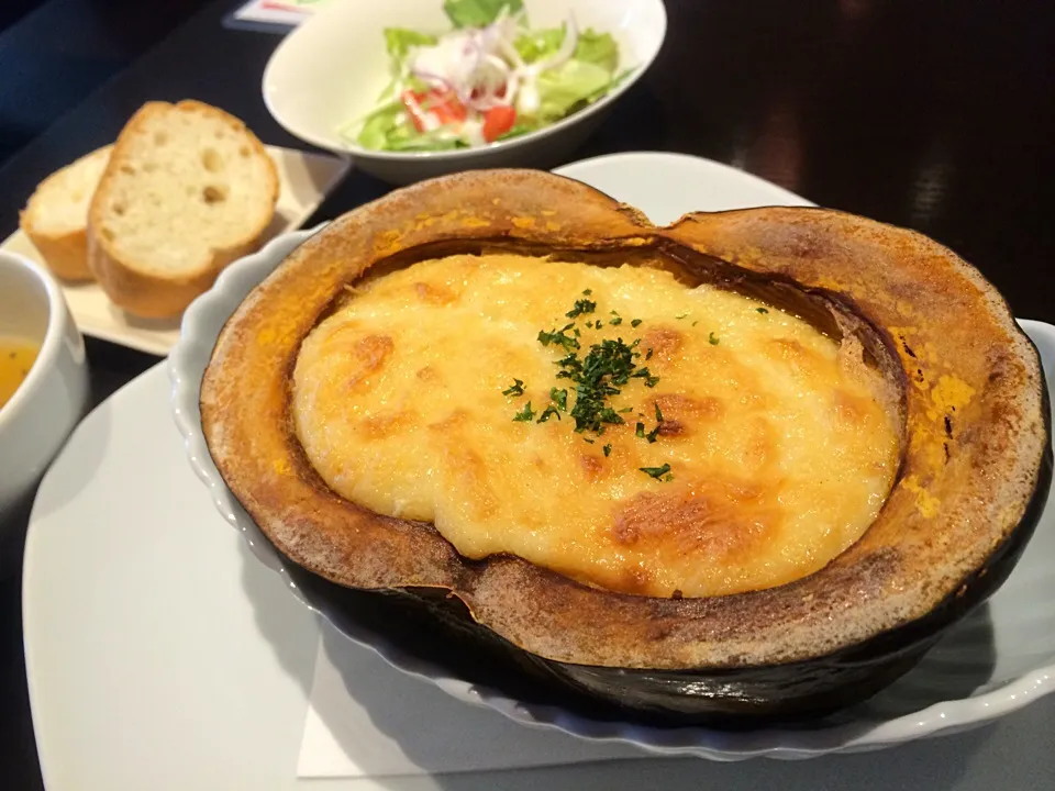 かぼちゃグラタンのランチ。|liccaさん