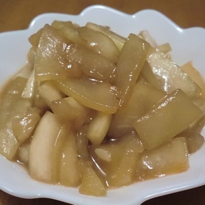 R Chibicoさんのゆうごう 夕顔 の油炒め楽天レシピ 楽天レシピ Snapdish スナップディッシュ Id 5hr19a