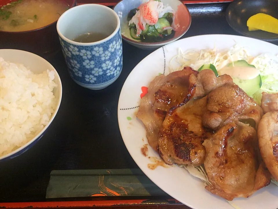 生姜焼き定食|yamaさん