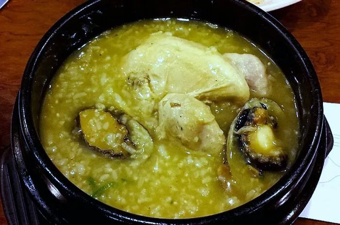 鲍鱼人参鸡。。。ginseng chicken porridge with abalone|steven z.y.さん