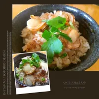 ONI*MAMA*さんの料理 ベビーホタテのバター醤油炊き込み御飯