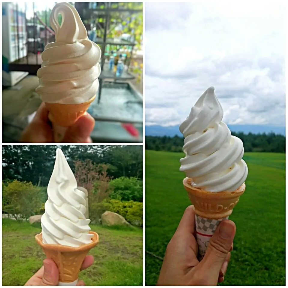 今日 出会ったソフトクリーム達🍦|ゆず( ˘ ³˘)♥さん