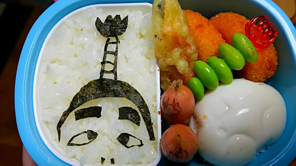 学童弁当(バカ殿弁当)|りんごさん