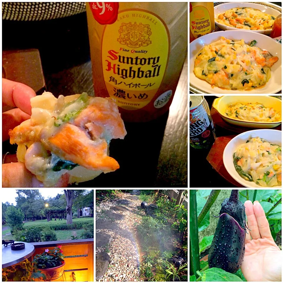 Snapdishの料理写真:Salmon&spinach gratin♨ｻｰﾓﾝとほうれん草のｸﾞﾗﾀﾝ by mom|🌈Ami🍻さん