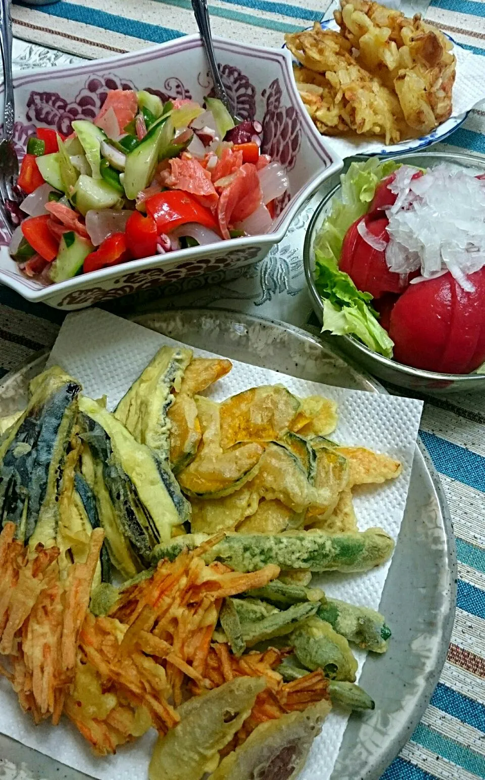 Snapdishの料理写真:収穫したての野菜お料理❤|ゆず( ˘ ³˘)♥さん