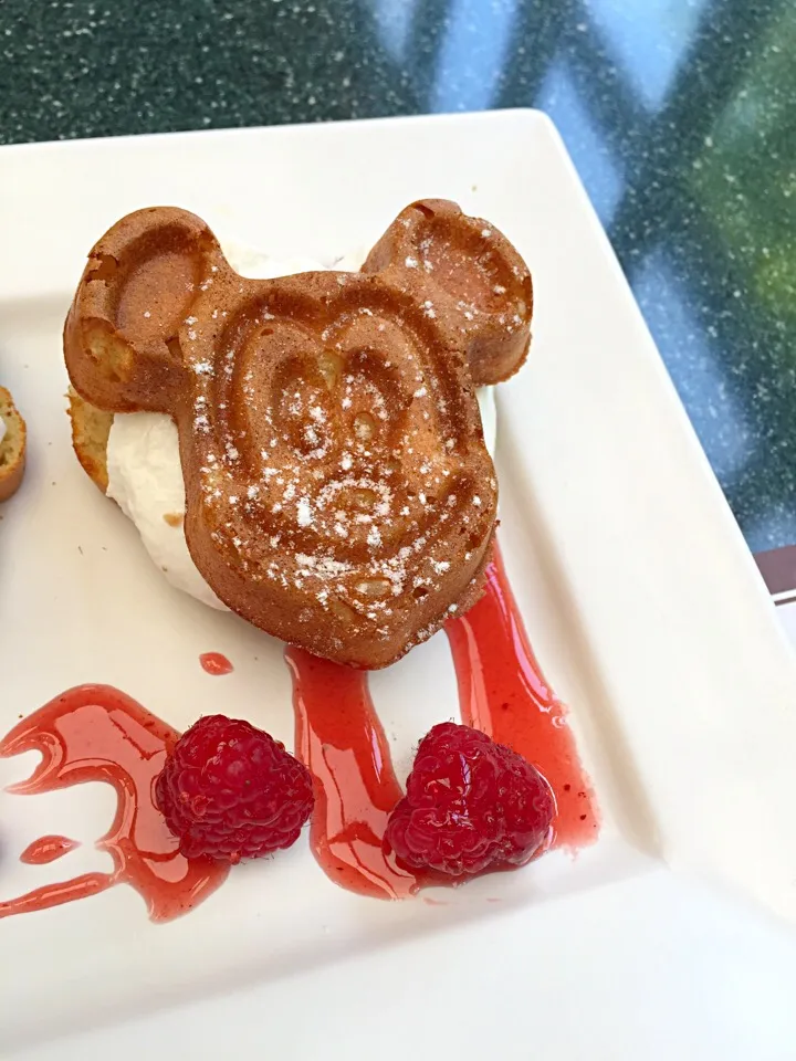 Mickey waffles @HK Disney|Larry Chuさん