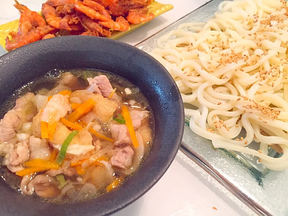 武蔵野うどん風肉汁うどん🍜|maaaさん