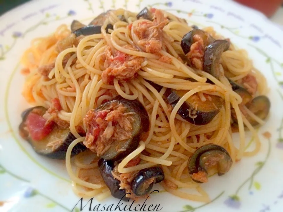 Eggplant&tuna tomato pasta|Masakiさん