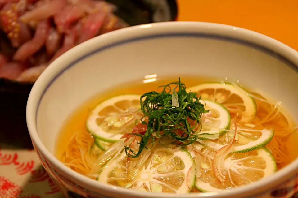 かぼすそうめん|ちびめがさん