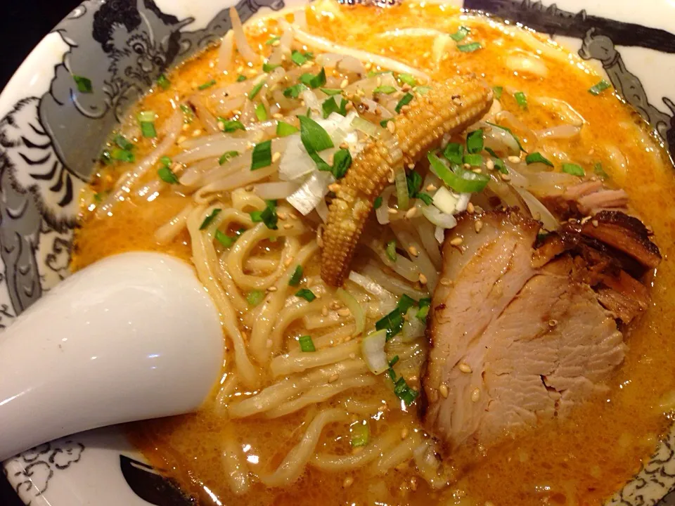 89 カラシビ味噌らー麺 辛さ痺れなし @鬼金棒池袋店|タカパパさん