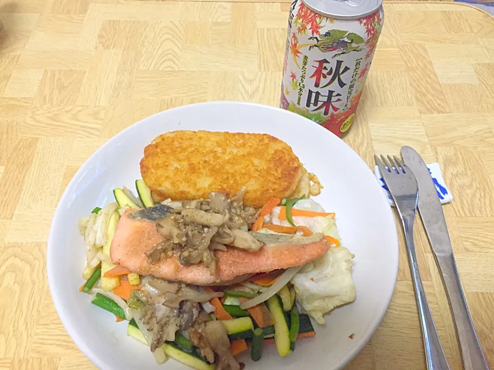 Snapdishの料理写真:夕食は秋味第二段|Tarou  Masayukiさん