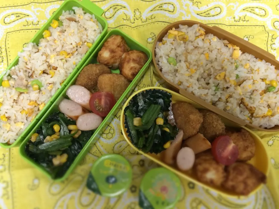 長女の部活弁当♪と次女のバスケ弁当♪|くまぷ〜さん