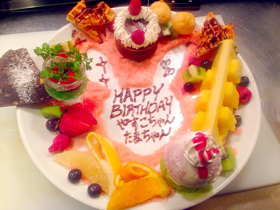 Snapdishの料理写真:Wendy's bunny Platter🐇💐🎂|Atsuko Wendyさん