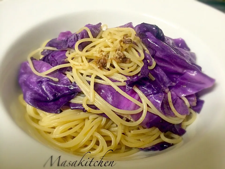 Anchovy&red cabbage pasta|Masakiさん