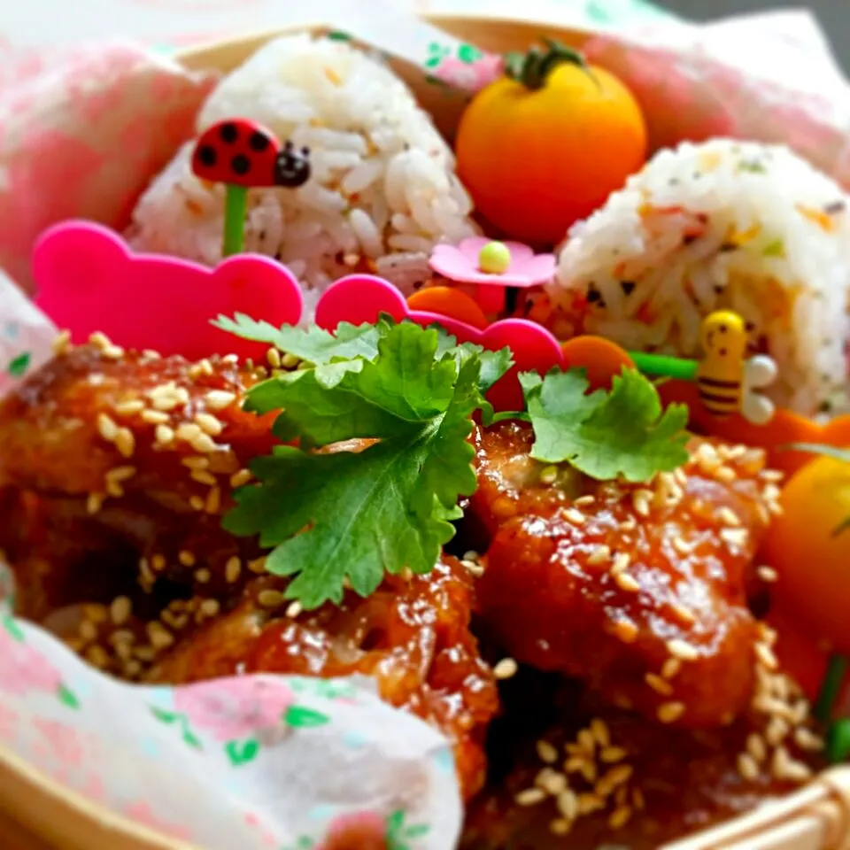 Snapdishの料理写真:simple lunch - origini with tamarind pork ribs|Chua Jeanさん