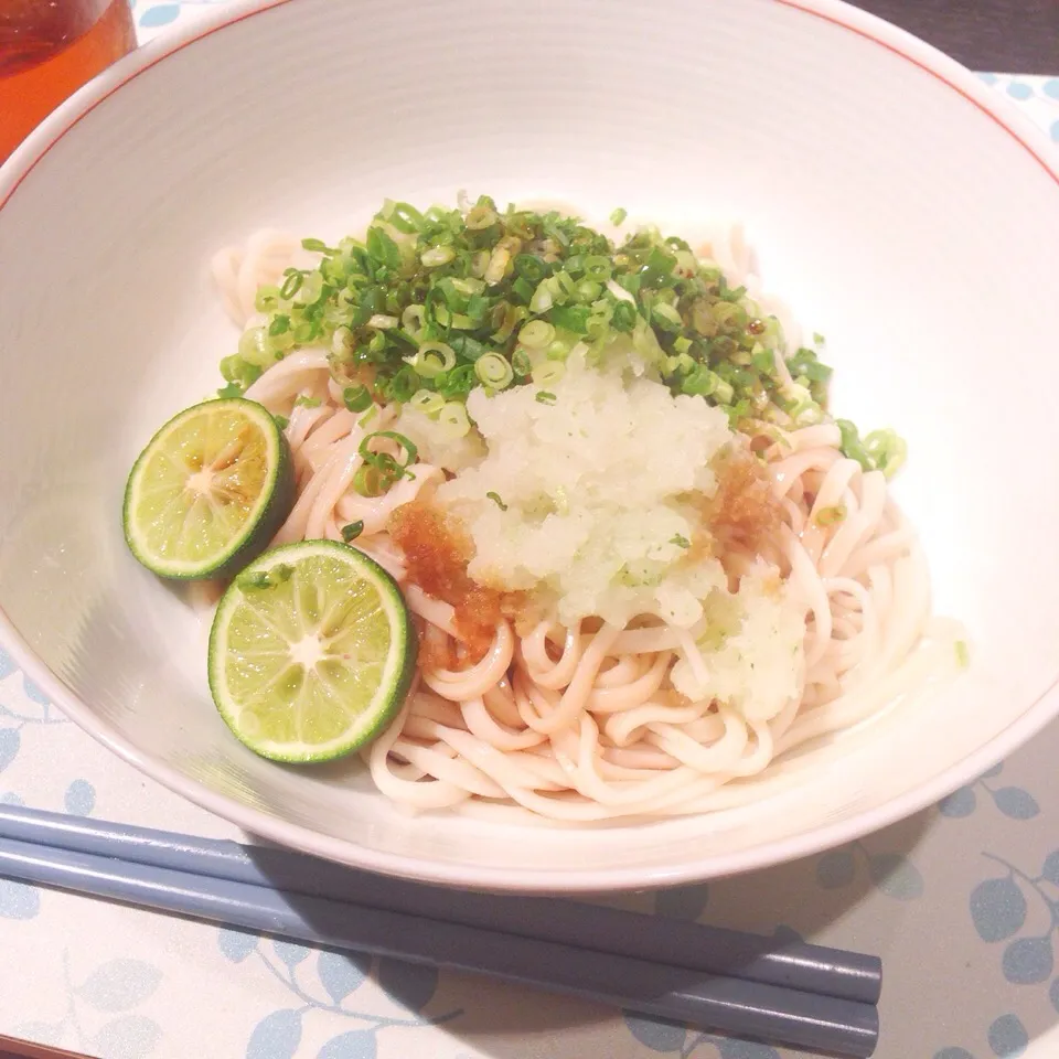 すだちおろしぶっかけうどん|かぴこさん