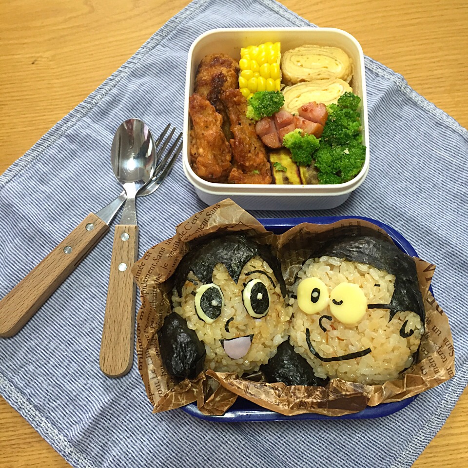 キャラ弁 のび太くんとしずかちゃん Megumi3005 Snapdish スナップディッシュ Id 5ov8ua