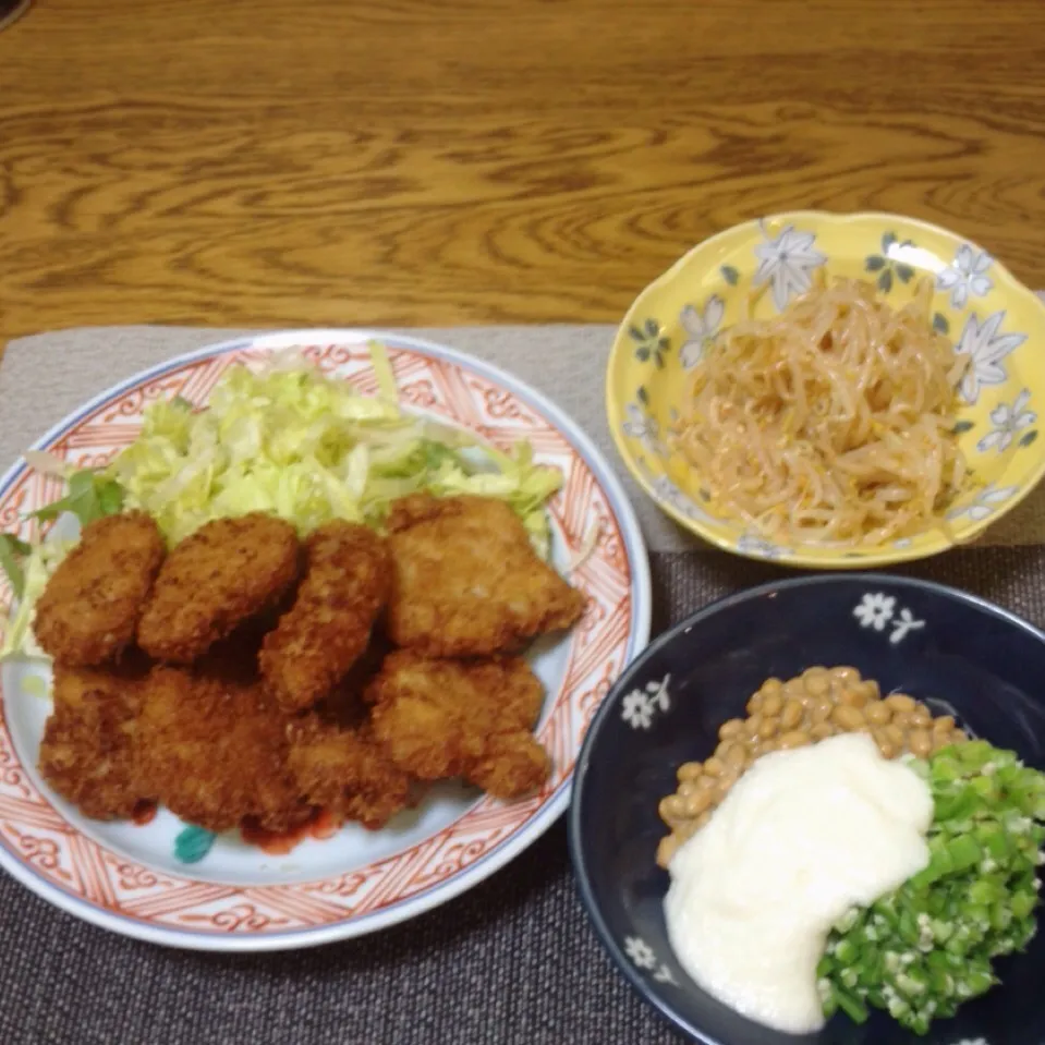 ヒレカツ・ホットもやし・ねばねば三兄弟|美也子さん