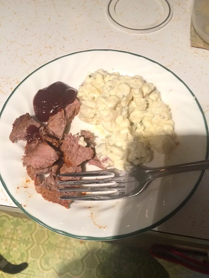 Steak and potato salad|Jessica Cさん