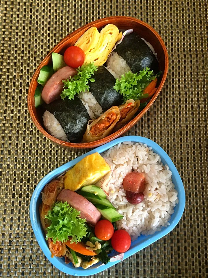 Snapdishの料理写真:息子&母さんのお弁当～♫|kiyomiさん