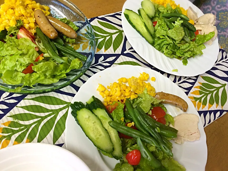 北海道の朝食畑のとれたて野菜サラダ|ゆき☆さん