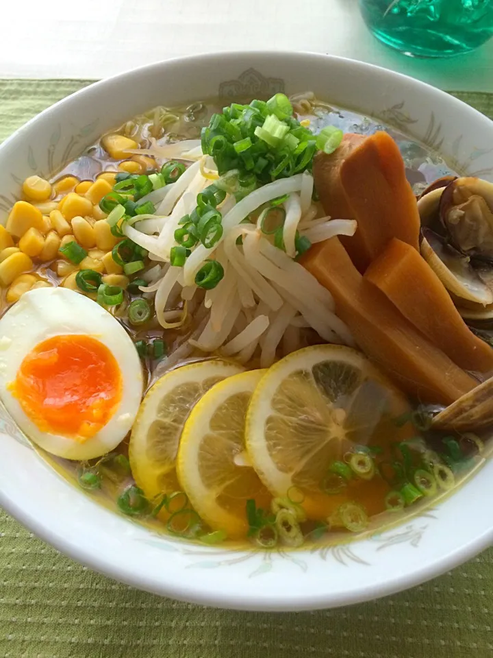 レモンプラスでアサリ味噌ラーメン|葉月さん