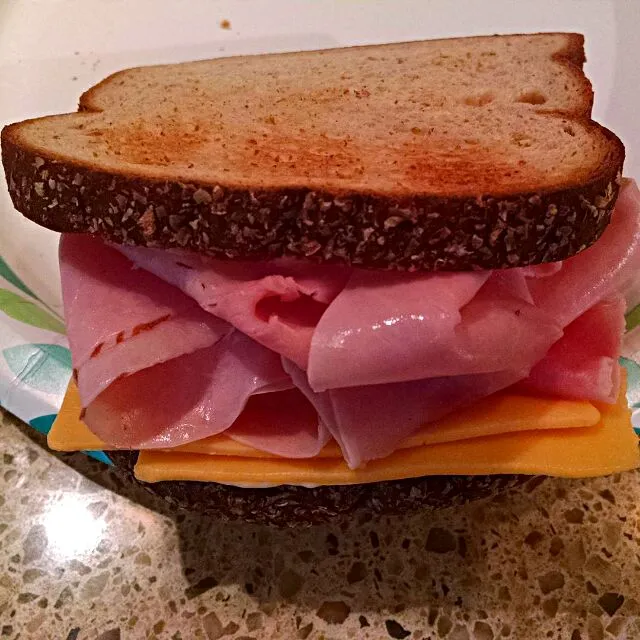 My daughter #Snack/Teatime Her Favorite Ham and Cheese #Sandwich #Pork|Alisha GodsglamGirl Matthewsさん