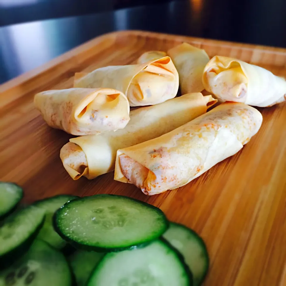 hand made Air fryer spring rolls|Tinky 🍒さん