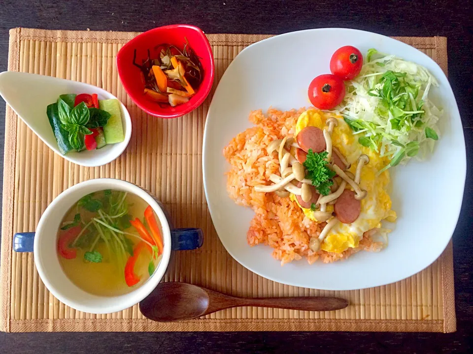 15品目の食材を使ったオムライス定食|管理栄養士☆n.ayakoさん