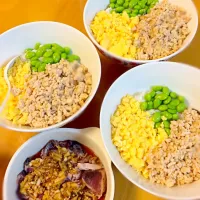 Snapdishの料理写真:鶏そぼろ丼♪