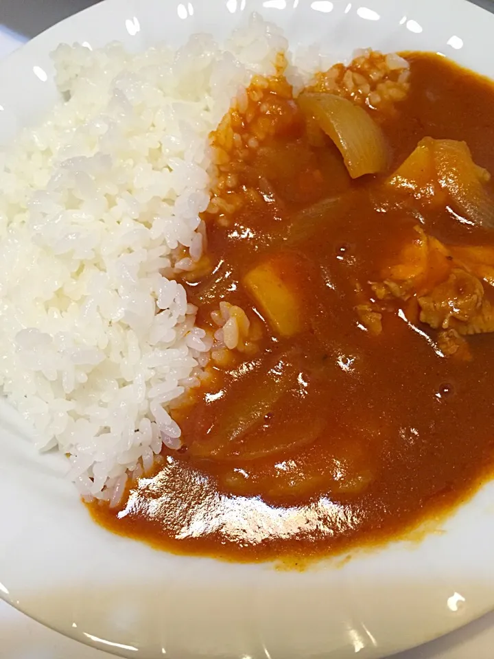 Snapdishの料理写真:トマトカレーライス|さっこさん