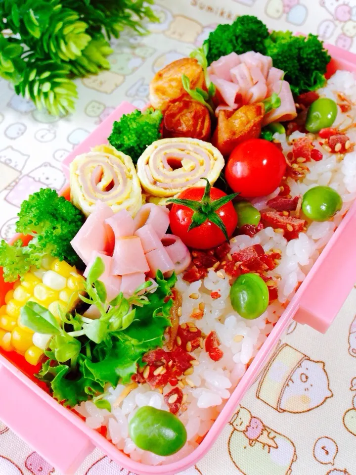 ♡子供♡お弁当〜〜( ๑•◡ુ•๑)|ユミさん