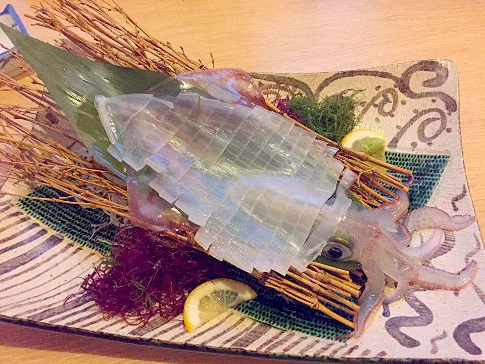 焼鳥屋さんなのに焼鳥を注文せず㊙︎泳ぎイカを食べた夜🌃山奥でも泳ぎイカを食べられる日本の物流に感謝ですわね🚚|にゃあ（芸名）さん