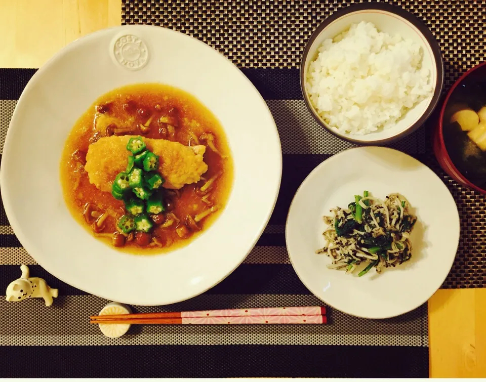 夜ごはん♡鶏肉のなめこおろし煮|tamamiさん