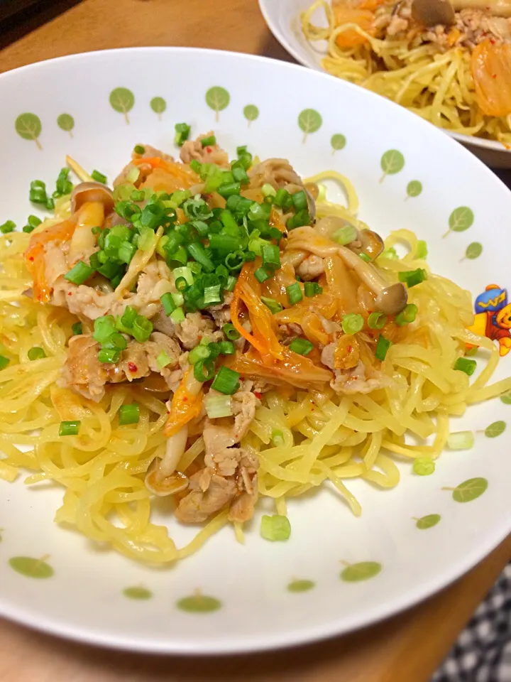 豚キムチあんかけ焼きそば|きよさん