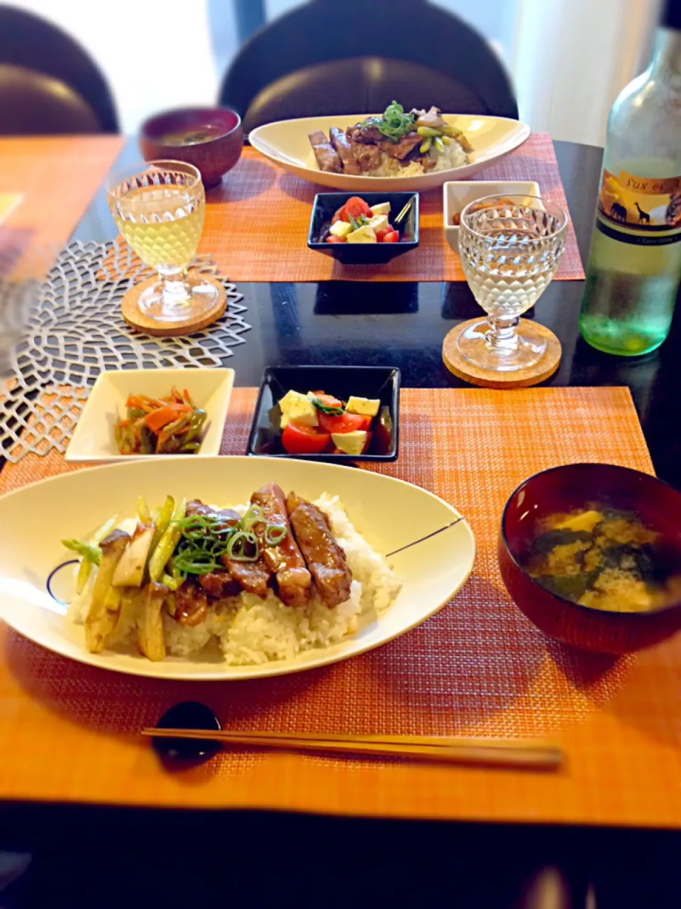 ステーキ丼|青い空さん