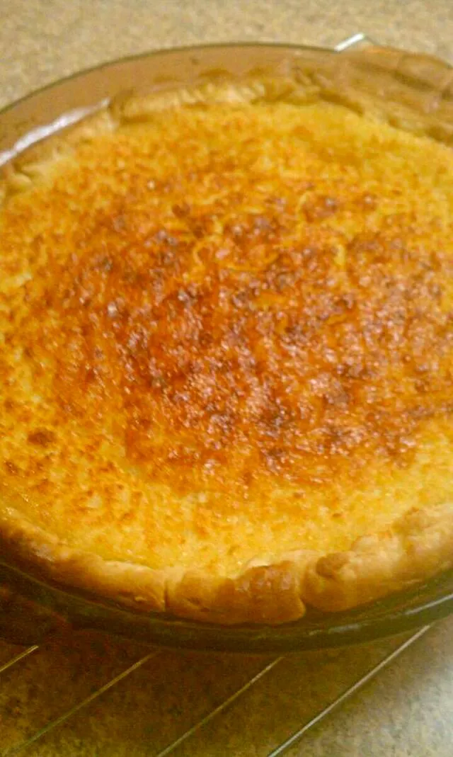 Snapdishの料理写真:My Mom's Fresh Baked Southern Buttermilk Pie #Dessert #Cake/Pie #Snack/Teatime 😋 💯 😋|Alisha GodsglamGirl Matthewsさん