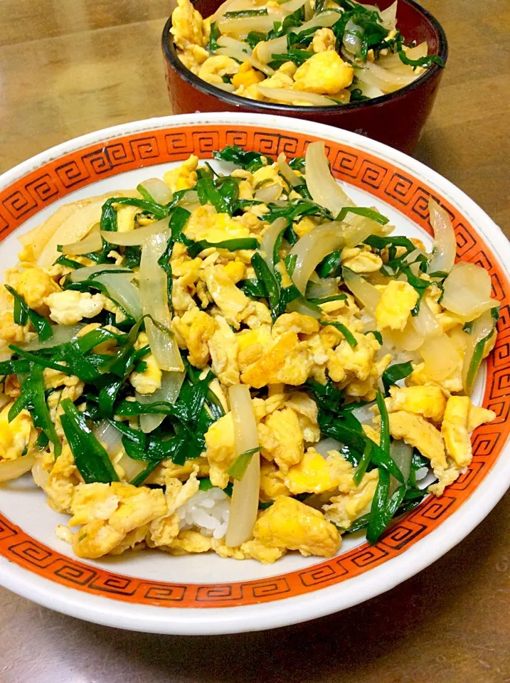 ニラと玉ねぎと玉子丼♫^_^|Norio Fukudaさん