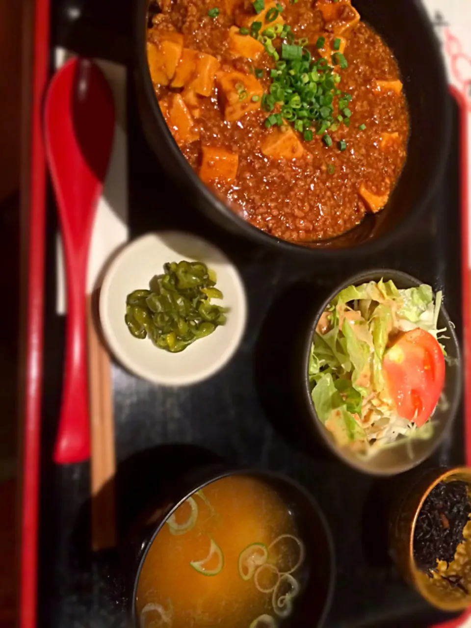 いせや総本店 麻婆丼定食大盛り700円|ふなふなさん