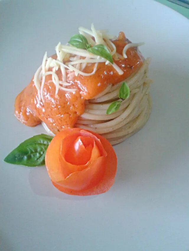 spaghitti in marinara sauce #pasta #Healthy|hungry_picassoさん