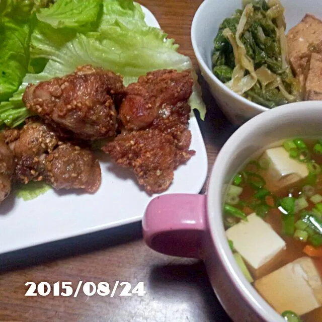 2015/08/24晩御飯|くろずきんさん