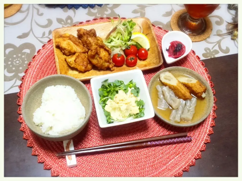 からあげ
ごぼう天煮
おからポテトサラダ|misaさん