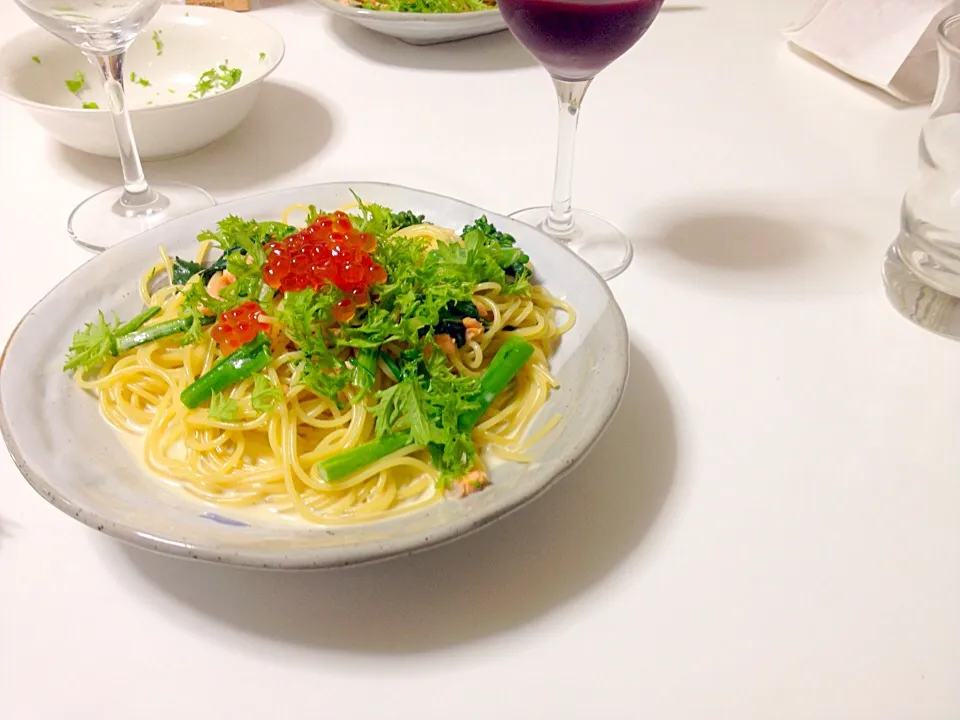 イクラのクリームパスタ|工藤翔麻さん