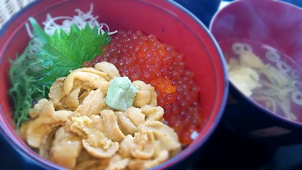 ウニいくら丼|にゃんこさん