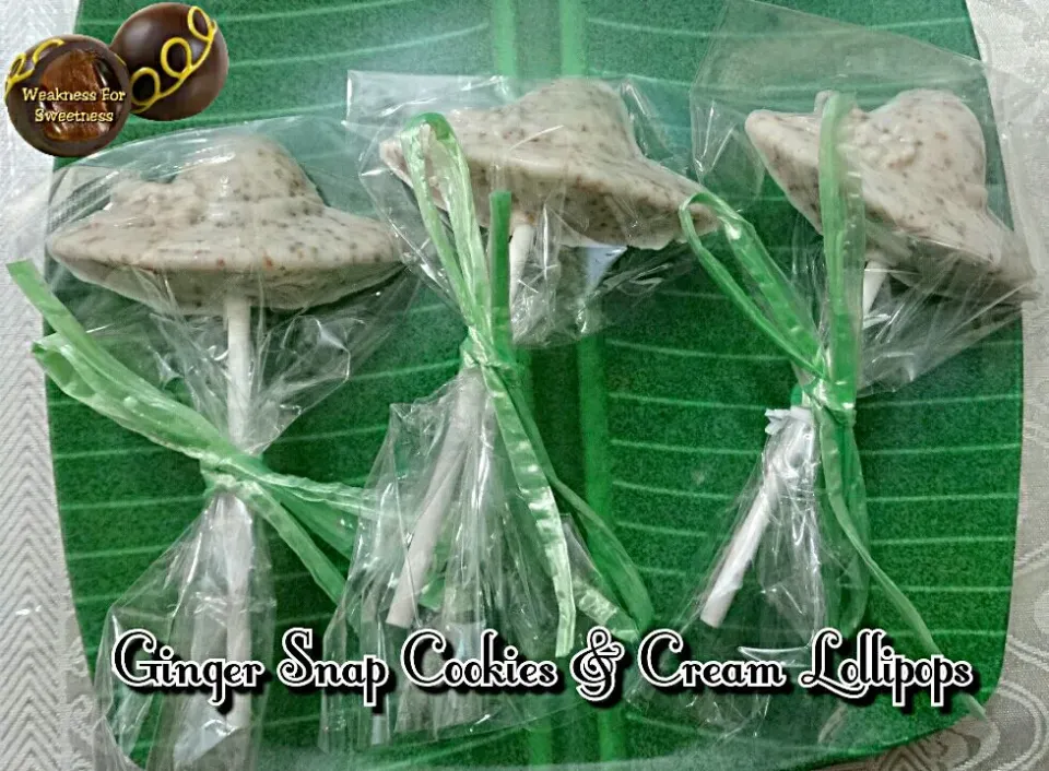 Ginger Snap Cookies and Cream Chocolate Lollipops|Dionneさん